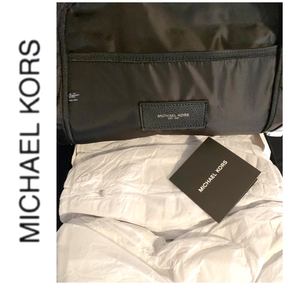 NWT authentic MK genuine leather backpack black - Picture 6 of 6